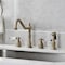 Kingston Brass Widespread Kitchen Faucet with Brass Sprayer, Antique Brass KB1793WLLBS - alternate 2